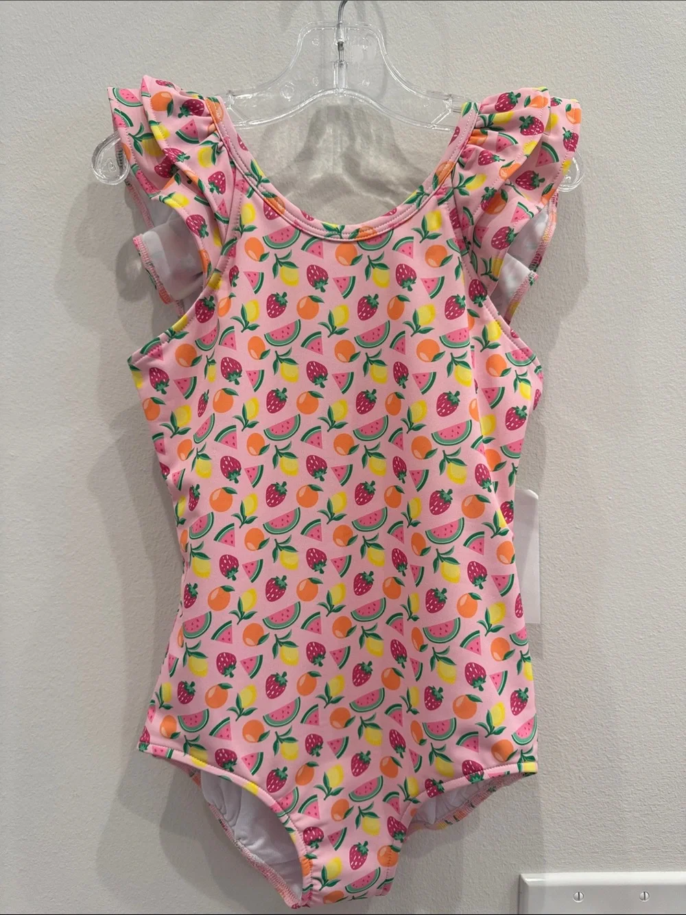 NWT Florence Eiseman Fruit Print Swimsuit with Ruffles Size 6
